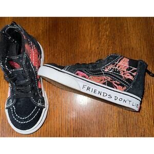 Vans x Stranger Things Sk8-Hi Reissue Friends Don't Lie Shoes kids Toddler 7.5